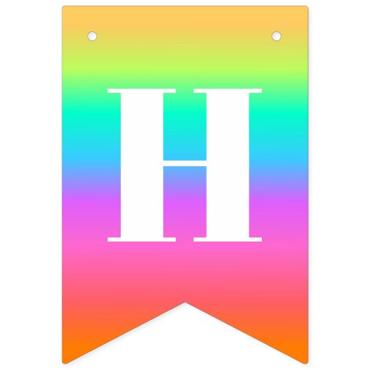 Arc-en-ciel Bannière du drapeau de l'anniversaire  (Deuxième drapeau)