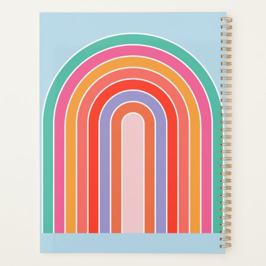 Arc-en-ciel bleu rétro (Dos)