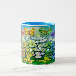 Arc-en-ciel Bluebonnets Mug à café à deux tons