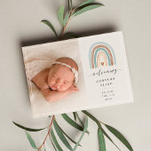 Arc-en-ciel Boho | Faire-part de naissance photo