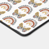 Arc-en-ciel Boho Motif gris jaune blanc (Coin)