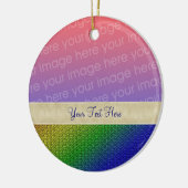 Arc-en-ciel brillant ton ornement photo (Gauche)