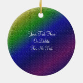 Arc-en-ciel brillant ton ornement photo (Dos)