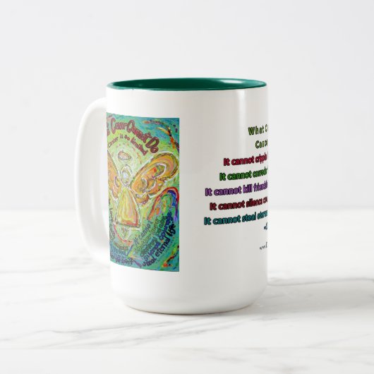 Arc-en-ciel Cancer Angel Mug (Devant gauche)