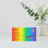 Arc-en-ciel - Carte de visite (Debout devant)