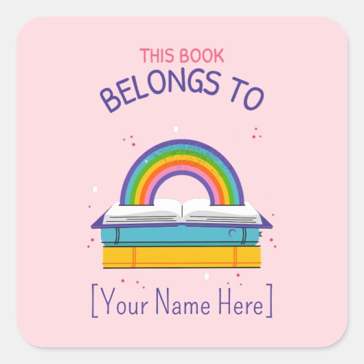 Arc-en-ciel, cette étiquette appartient aux ex-lib (Devant)