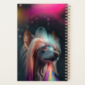 Arc-en-ciel Chinois Crested Dog Planner (Dos)