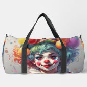 Arc-en-ciel Clowns s'amuser Happy Grand Duffel Sac (Recto)
