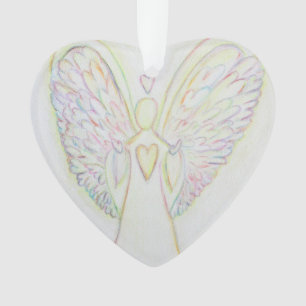 Arc en ciel Coeurs Angel Art Cadeau de Noël