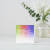 Arc-en-ciel coloré moderne polygonal - carte de (Debout devant)