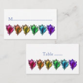 Arc en ciel Coques de mer Réception Table Cartes d (Devant / Derrière)