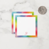 Arc-en-ciel Couleurs écriture manuscrite Modèle Mo (Devant/Arrière en situation)