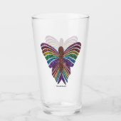 Arc-en-ciel - Coupe en verre (16oz) (Devant)