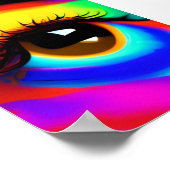 Arc-en-ciel dans le ciel trois poster (Coin)