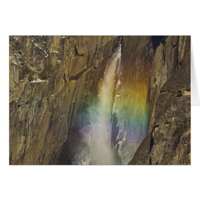 Arc-en-ciel dans les chutes du Yosemite supérieur  (Devant horizontal)