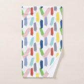 Arc-en-ciel de couleurs Abstrait pinceau (Serviette à main)