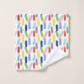 Arc-en-ciel de couleurs Abstrait pinceau (Gant de toilette)