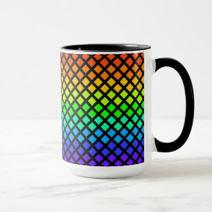 Arc-en-ciel de Diamonds tasse - choisir style et c