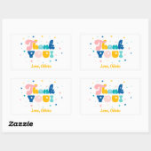 Arc-en-ciel de fête d'anniversaire amusant Sticker (Feuille)