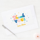 Arc-en-ciel de fête d'anniversaire amusant Sticker (Enveloppe)