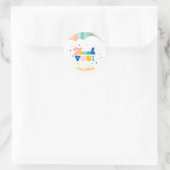 Arc-en-ciel de fête d'anniversaire amusant Sticker (Sac)