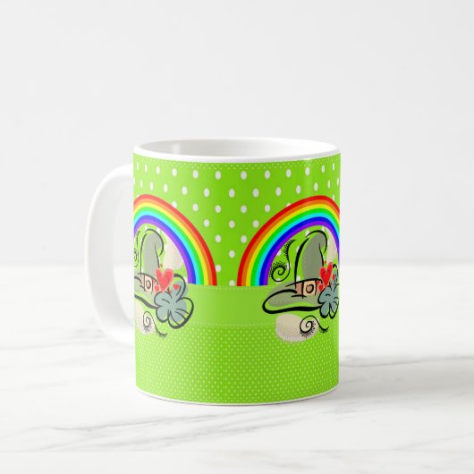 Arc-en-ciel de la Saint Patrick's Day Mug (Devant gauche)