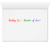 Arc-en-ciel de l'amour - Amusants Coeurs colorés p (Intérieur Horizontal (Bas))