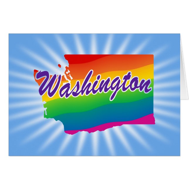 Arc-en-ciel de l'État de Washington (Devant horizontal)