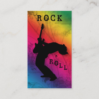 Arc-en-ciel de musique de guitare de cartes de