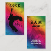 Arc-en-ciel de musique de guitare de cartes de (Devant / Derrière)