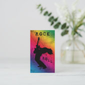 Arc-en-ciel de musique de guitare de cartes de (Debout devant)