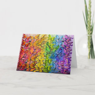 Arc-en-ciel de papillons et carte de Féeries