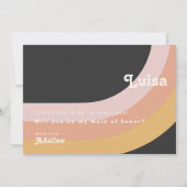 Arc-en-ciel des années 70 | Carte d'honneur de la  (Dos)