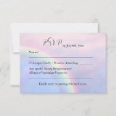 Arc en ciel d'espoir - carte RSVP de mariage paste (Devant)