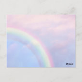 Arc-en-ciel d'espoir - pastel, cartes mariages (Dos)