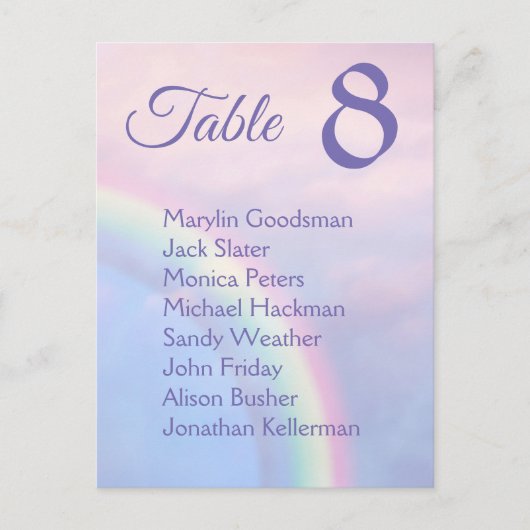 Arc-en-ciel d'espoir - pastel, cartes mariages (Devant)