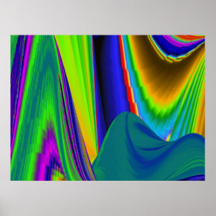 Arc-en-ciel d'été, Affiche de l'art arc-en-ciel 3D