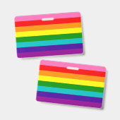 Arc en ciel drapeau gay LGBT Badge (Avant & arrière)