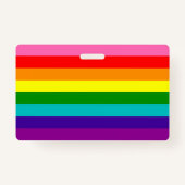 Arc en ciel drapeau gay LGBT Badge (Dos)