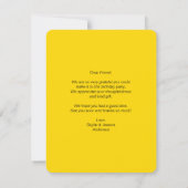 Arc en ciel et ballons Anniversaire Merci Carte No (Dos)