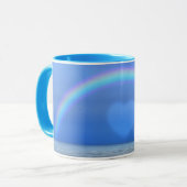 Arc-en-ciel et coeur au-dessus de la Coupe de Mug (Devant gauche)