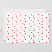 Arc en ciel et coeurs invitation de fête d'anniver (Dos)