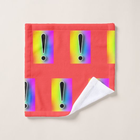 Arc-en-ciel Exclamation (Gant de toilette)
