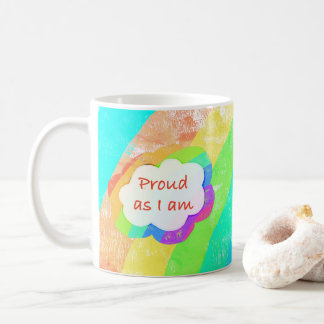 Arc en ciel Fière comme je suis Café Mug