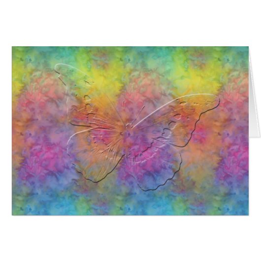 [Arc-en-ciel Frost] teignez en nouant la carte de (Devant horizontal)