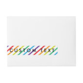 Arc-en-ciel Fun Envelopper autour des Étiquettes I (Devant)