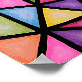 Arc-en-ciel Géométrique - Impression (Coin)