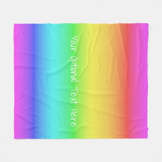 Arc-en-ciel Gradient couvertures en polaire person (Devant (Horizontal))