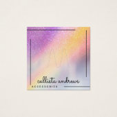 Arc-en-ciel Holographique Parties scintillant Ombr (Devant)