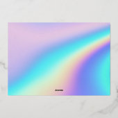 Arc-en-ciel holographique | Unicorn Merci Cartes (Verso)